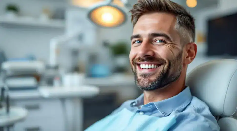 A dentist at Willow Dental on Woburn Street in Reading discusses a personalized smile makeover plan with a patient.